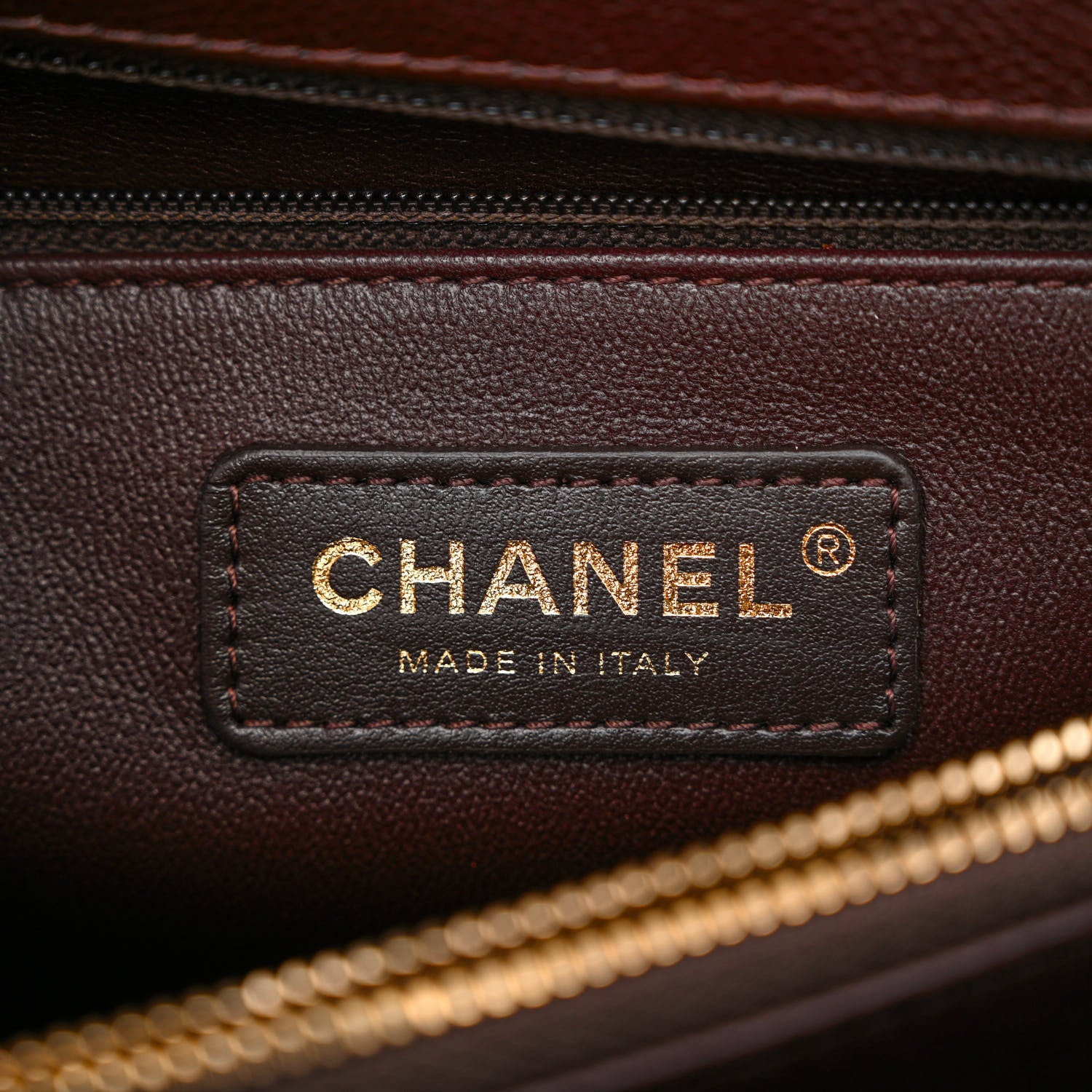 Chanel Caviar Quilted Small Coco Handle Flap Dark Brown 6 of 11