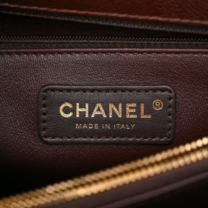 Chanel Caviar Quilted Small Coco Handle Flap Dark Brown 6 of 11