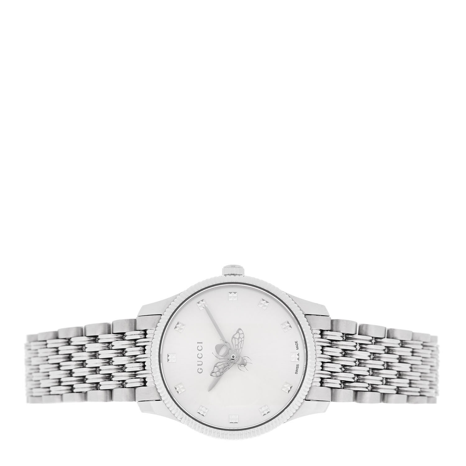 Gucci Stainless Steel 29mm G-Timeless Bee Quartz Watch 2 of 5