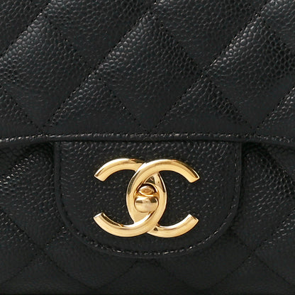 Chanel Caviar Quilted Maxi Double Flap Black 8 of 10