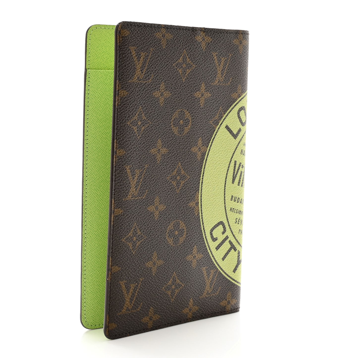 LOUIS VUITTON Monogram Villes D'Europe Notebook Cover Green