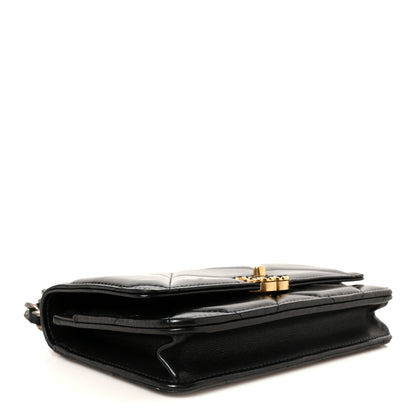 Chanel Lambskin Quilted Chanel 19 Wallet On Chain WOC Black 4 of 12
