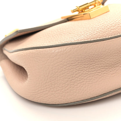 Chloe Grained Lambskin Mini Drew Shoulder Bag Cement Pink 7 of 8