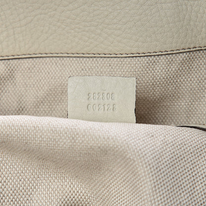 Gucci Pebbled Calfskin Large Soho Shoulder Bag Off White 7 of 10