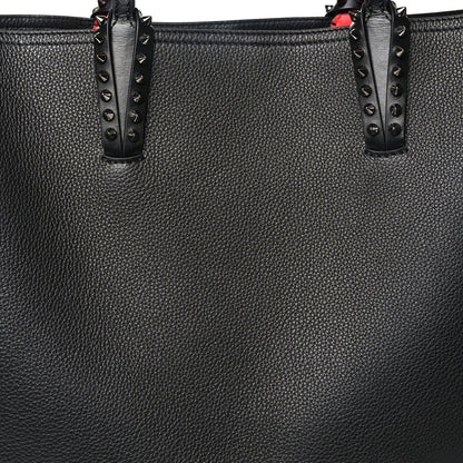 Christian Louboutin Calfskin Spikes East West Cabata Tote Black 9 of 11