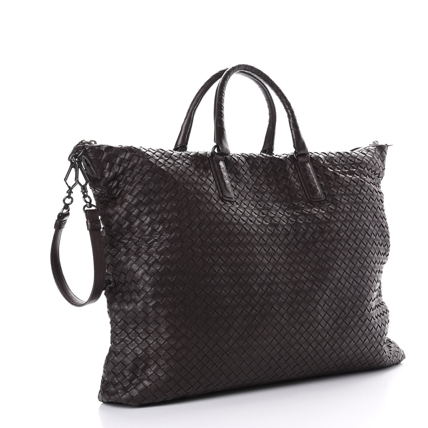Bottega Veneta Nappa Intrecciato Maxi Convertible Tote Ebano 3 of 11