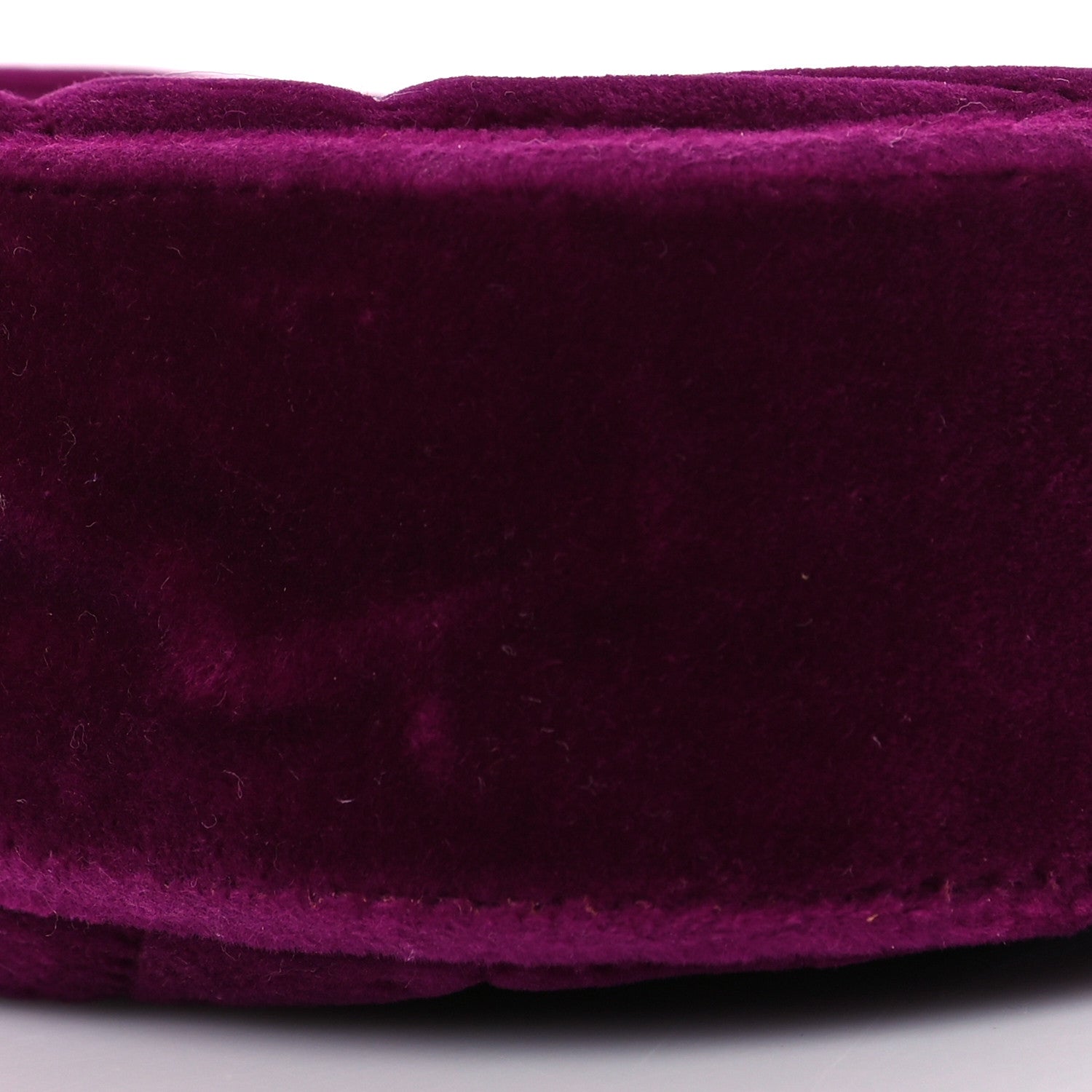 Gucci Velvet Matelasse GG Marmont Belt Bag Fuchsia 85 34 Violet Cyclamen 14 of 15