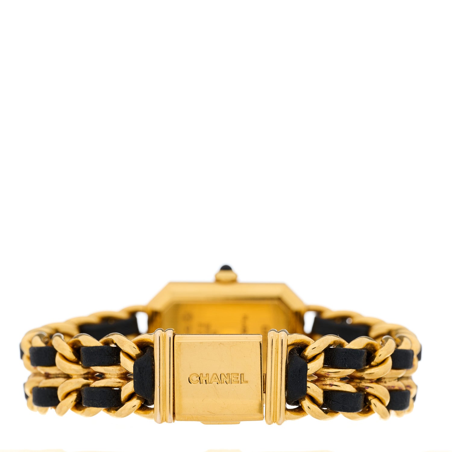 Chanel Stainless Steel Lambskin 20mm Chain Premiere Quartz Watch Gold M 3 of 4