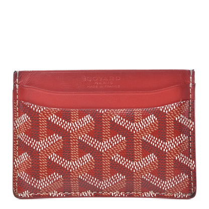 Goyard Goyardine Saint Sulpice Card Holder Red 1 of 12