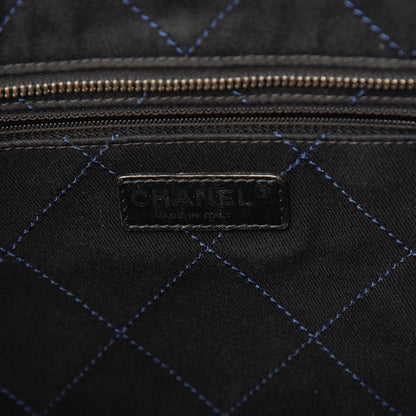 Chanel Grained Calfskin Shopping Fever Tote Blue 5 of 12
