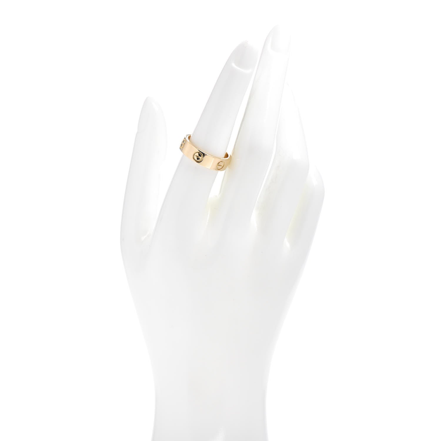 Cartier 18K Yellow Gold 5.5mm LOVE Ring 56 7.5 2 of 4