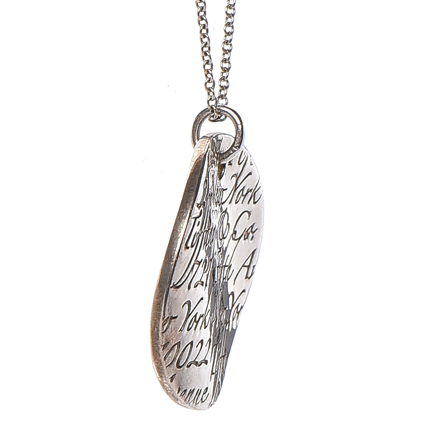 Tiffany Sterling Silver Notes Round Pendant Necklace 6 of 8