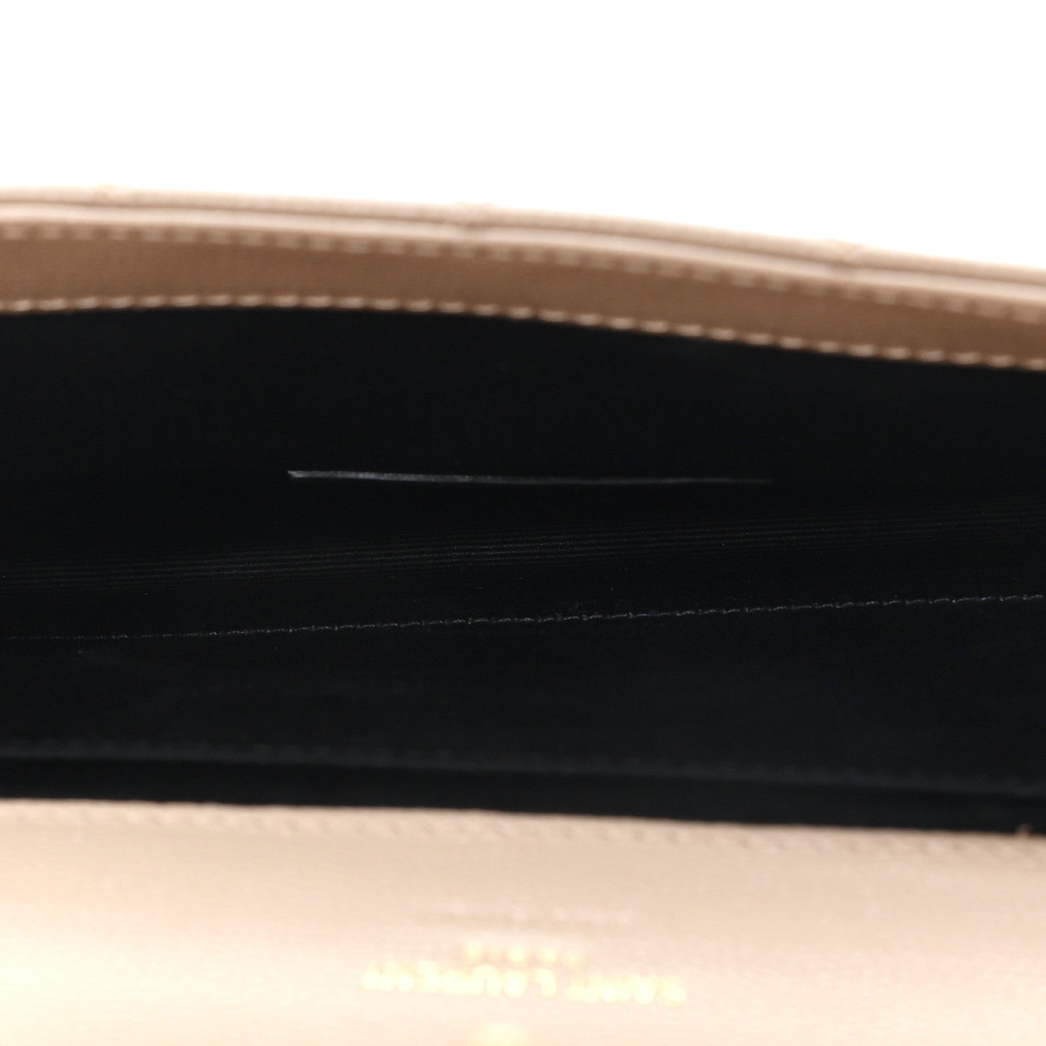 Saint Laurent Grain De Poudre Textured Mixed Matelasse Triquilt Monogram Clutch Dark Beige 5 of 7
