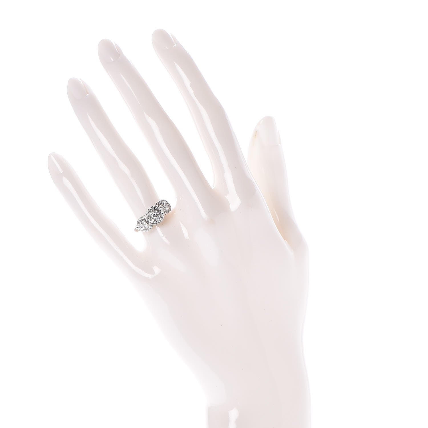 Tiffany Platinum Diamond Circlet Ring 5.5 2 of 6