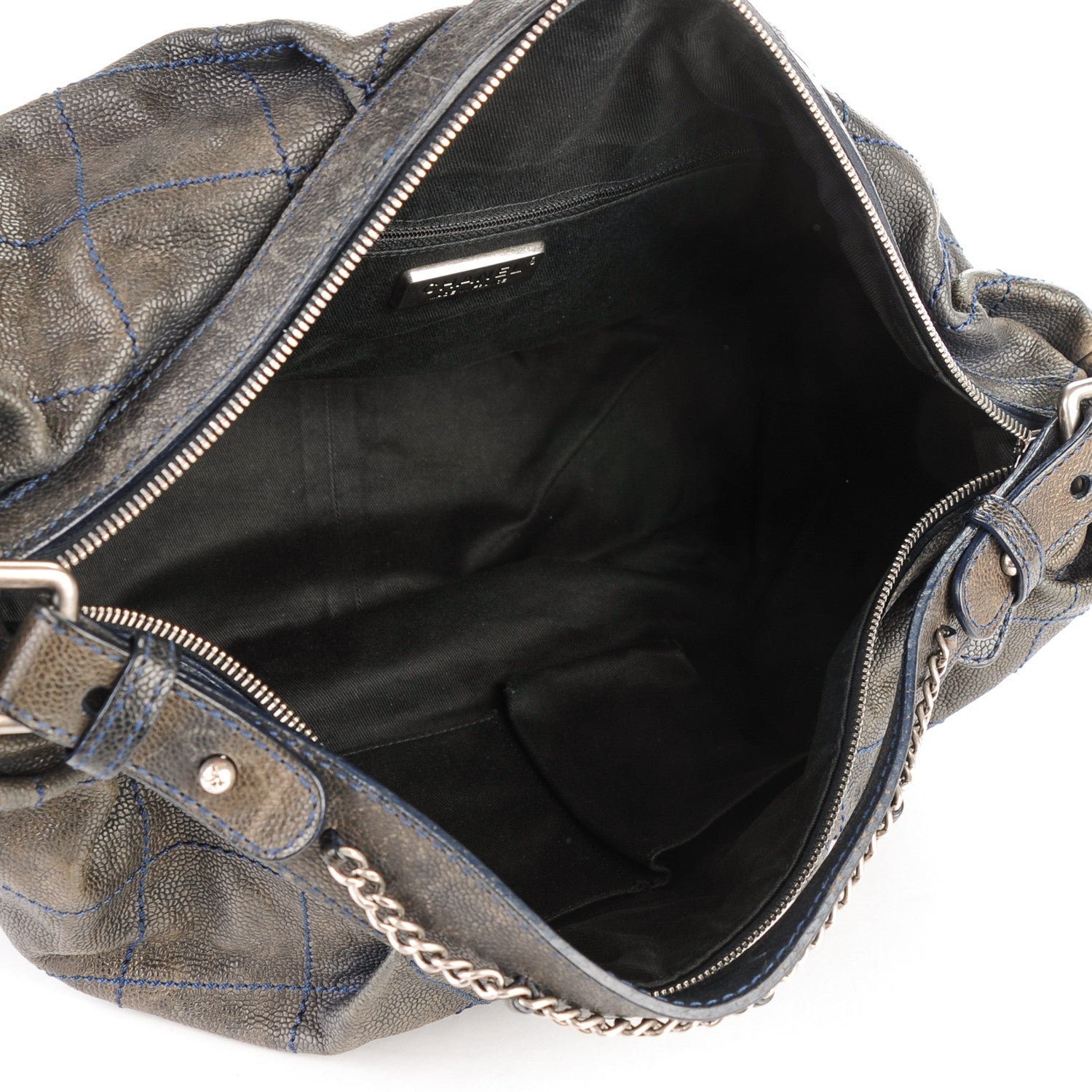 Chanel Caviar Large Outdoor Hobo Black 5 of 7