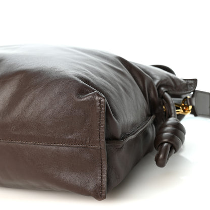 Loewe Calfskin Flamenco Puffer Knot Bag Dark Brown 9 of 9