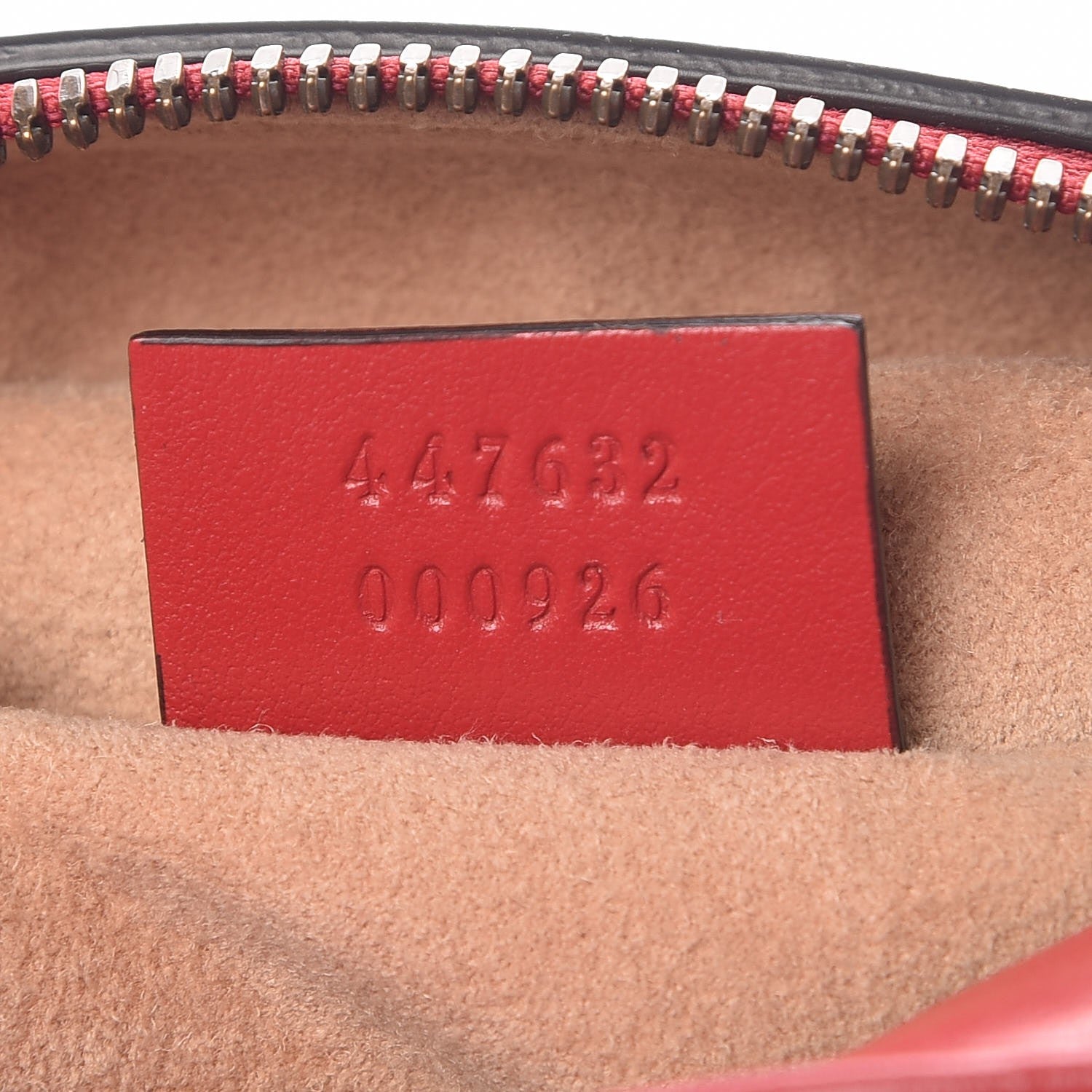 Gucci Calfskin Matelasse Small GG Marmont Chain Shoulder Bag Hibiscus Red 7 of 9