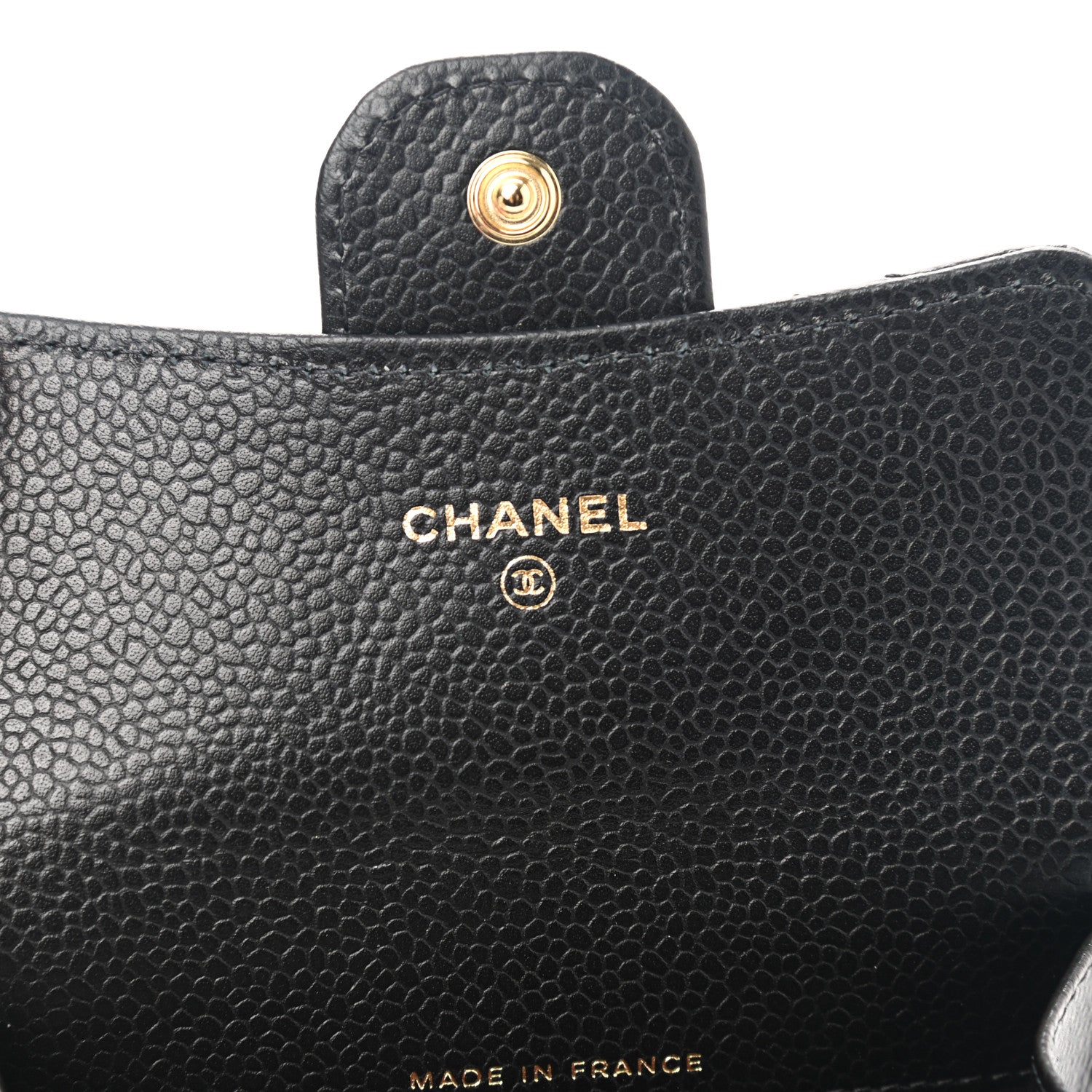 Chanel Caviar Quilted Flap Card Holder Wallet Black 6 of 9