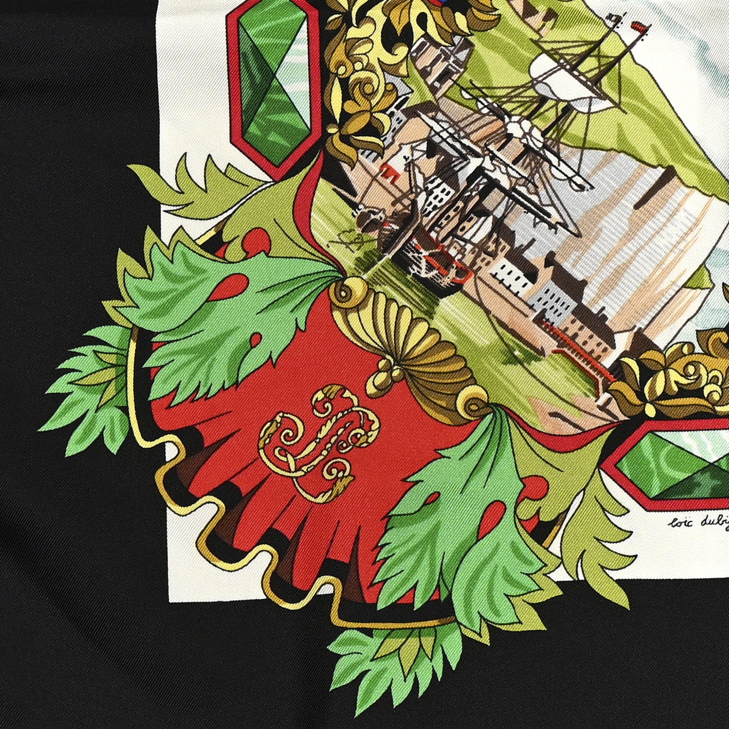 Silk L'entente Cordiale Scarf 90