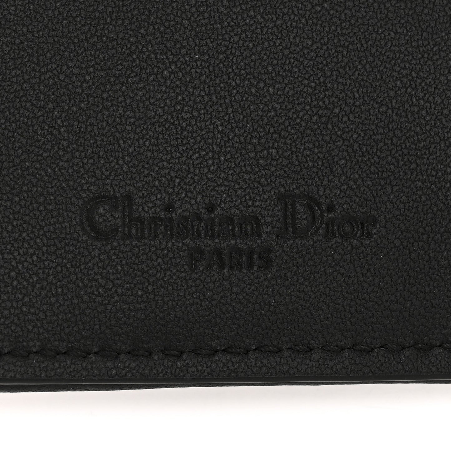 Lambskin Cannage Small Lady Dior Flap Card Holder Black