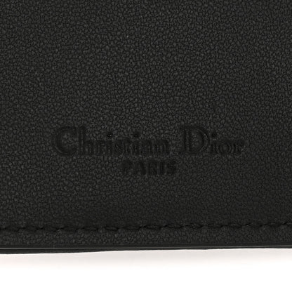 Christian Dior Lambskin Cannage Small Lady Dior Flap Card Holder Black 6 of 9