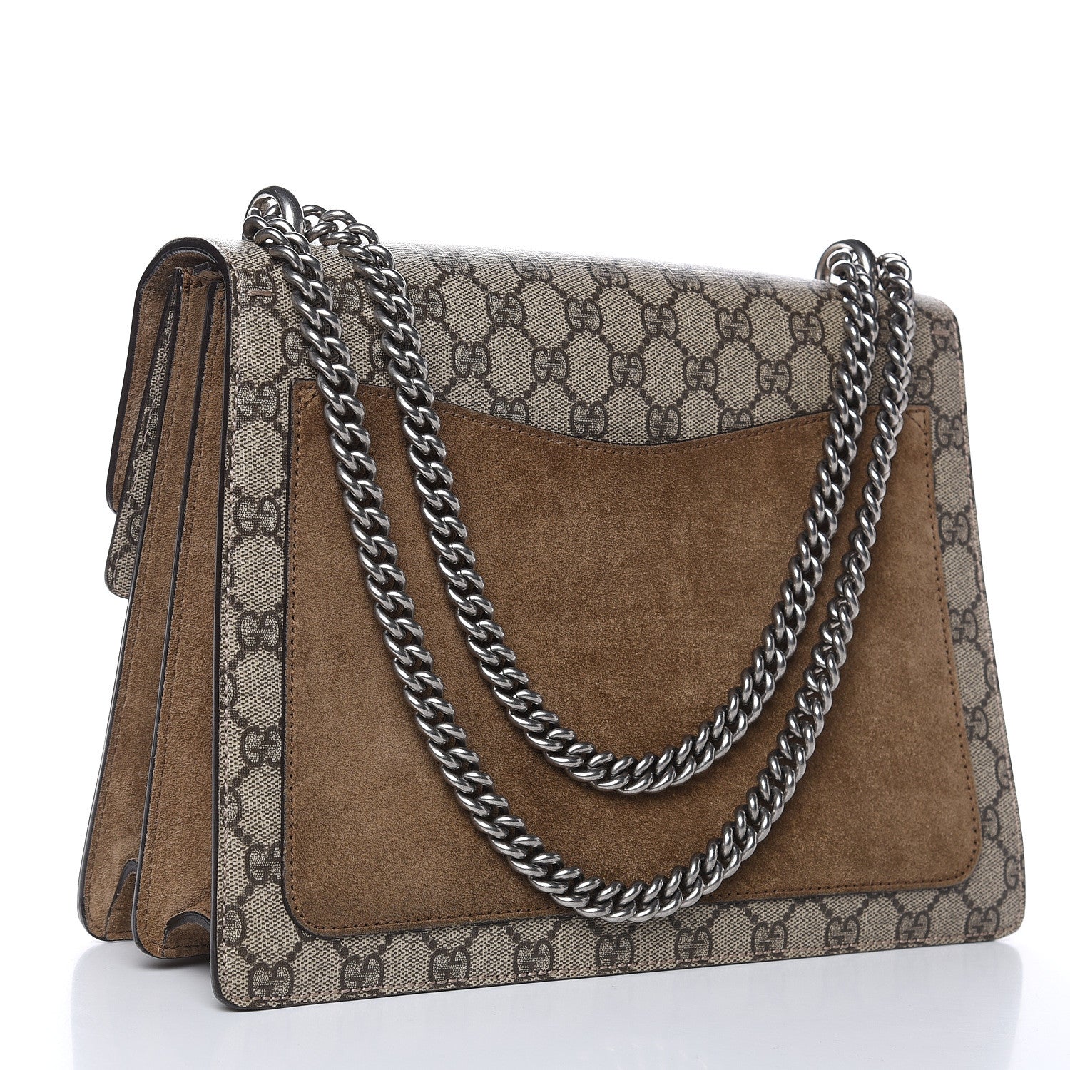 Gucci GG Supreme Monogram Medium Dionysus Shoulder Bag Taupe 3 of 10