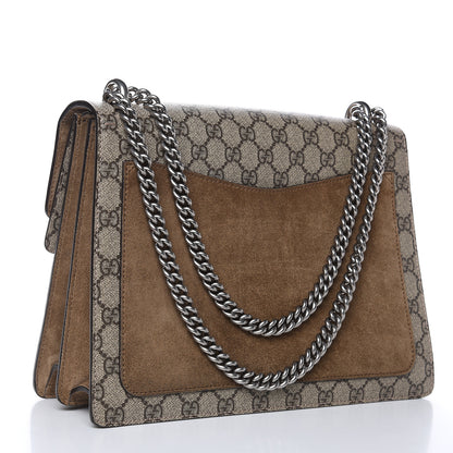 Gucci GG Supreme Monogram Medium Dionysus Shoulder Bag Taupe 3 of 10