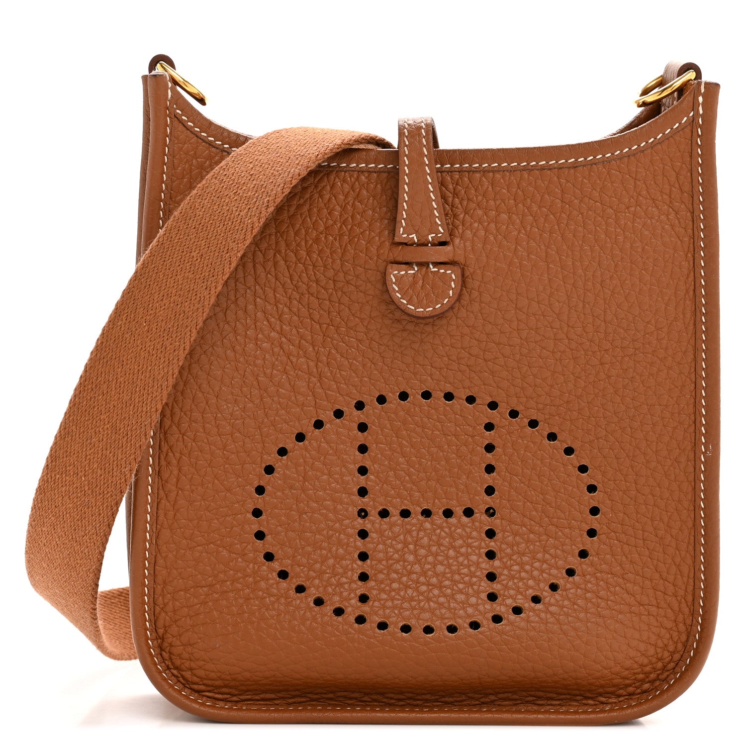 Hermes Taurillon Clemence Evelyne TPM Gold 1 of 12