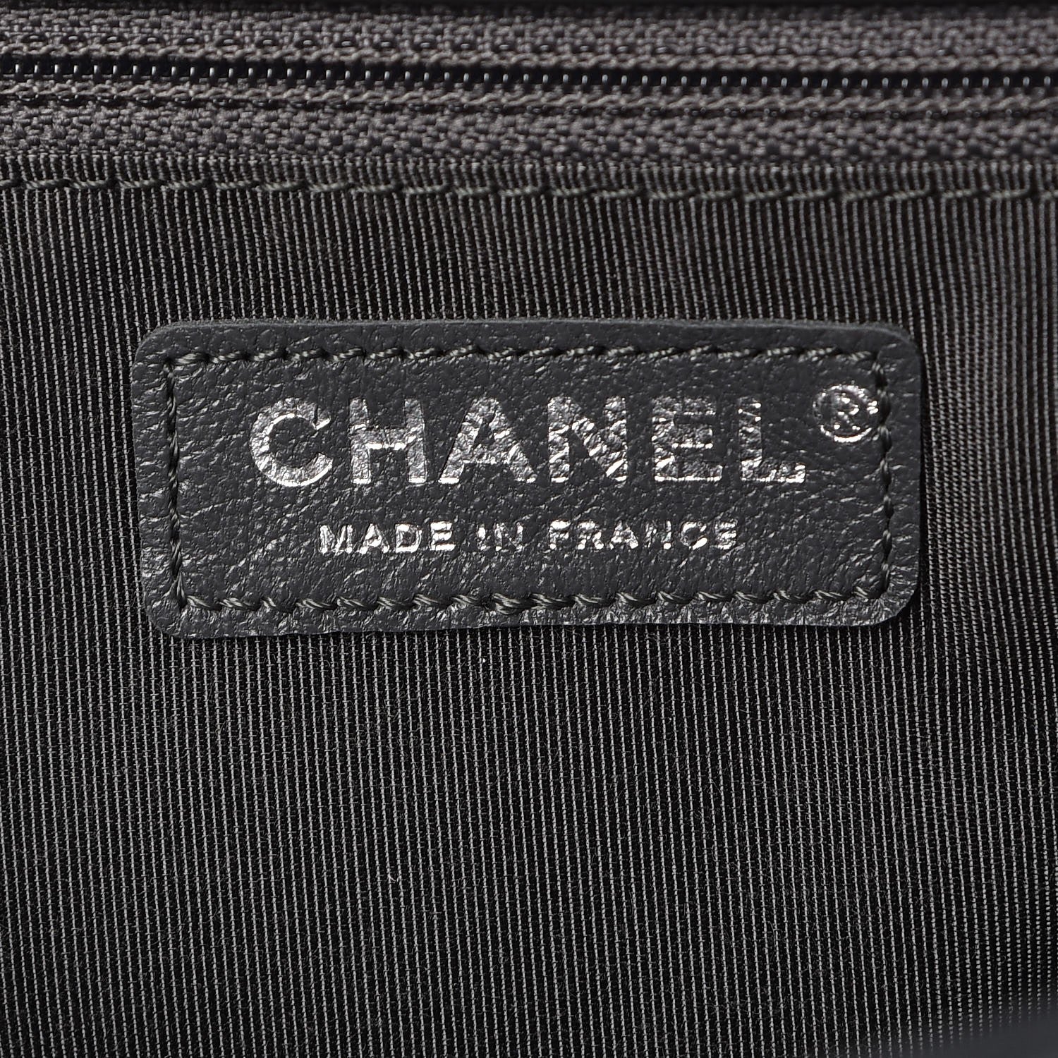 Chanel Lambskin Quilted New Medium Boy Flap Dark Grey 7 of 10