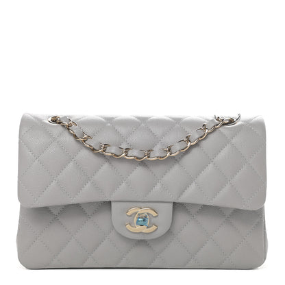 Chanel Caviar Quilted Small Double Flap Grey 1 of 4