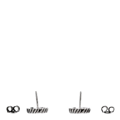 Gucci Sterling Silver Torchon Double G Earrings 3 of 4