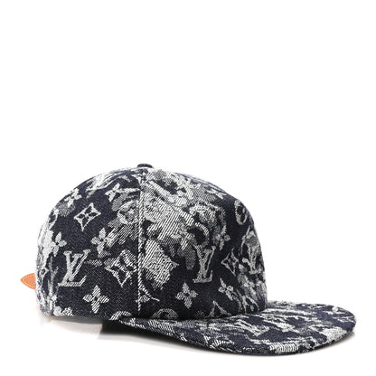 Louis Vuitton Monogram Tapestry Cap 60 Bleu 7 of 10