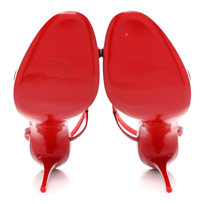 Christian Louboutin Metallic Patent Rosalie 100 Sandals 39.5 Loubi 5 of 10
