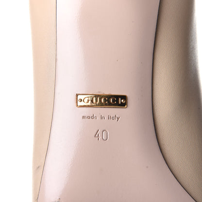 Gucci Nappa Matelasse Nina Low Heel Pointy Boots 40 Sand Storm 8 of 11