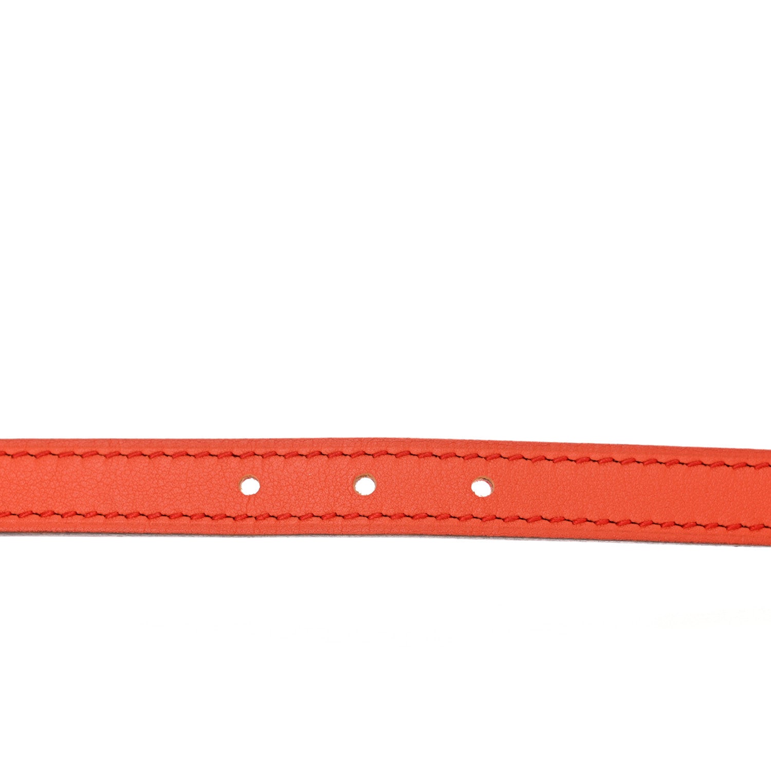 Hermes Swift Epsom 13mm Romance Belt 80 32 Orange Poppy Rose Azalee 5 of 6