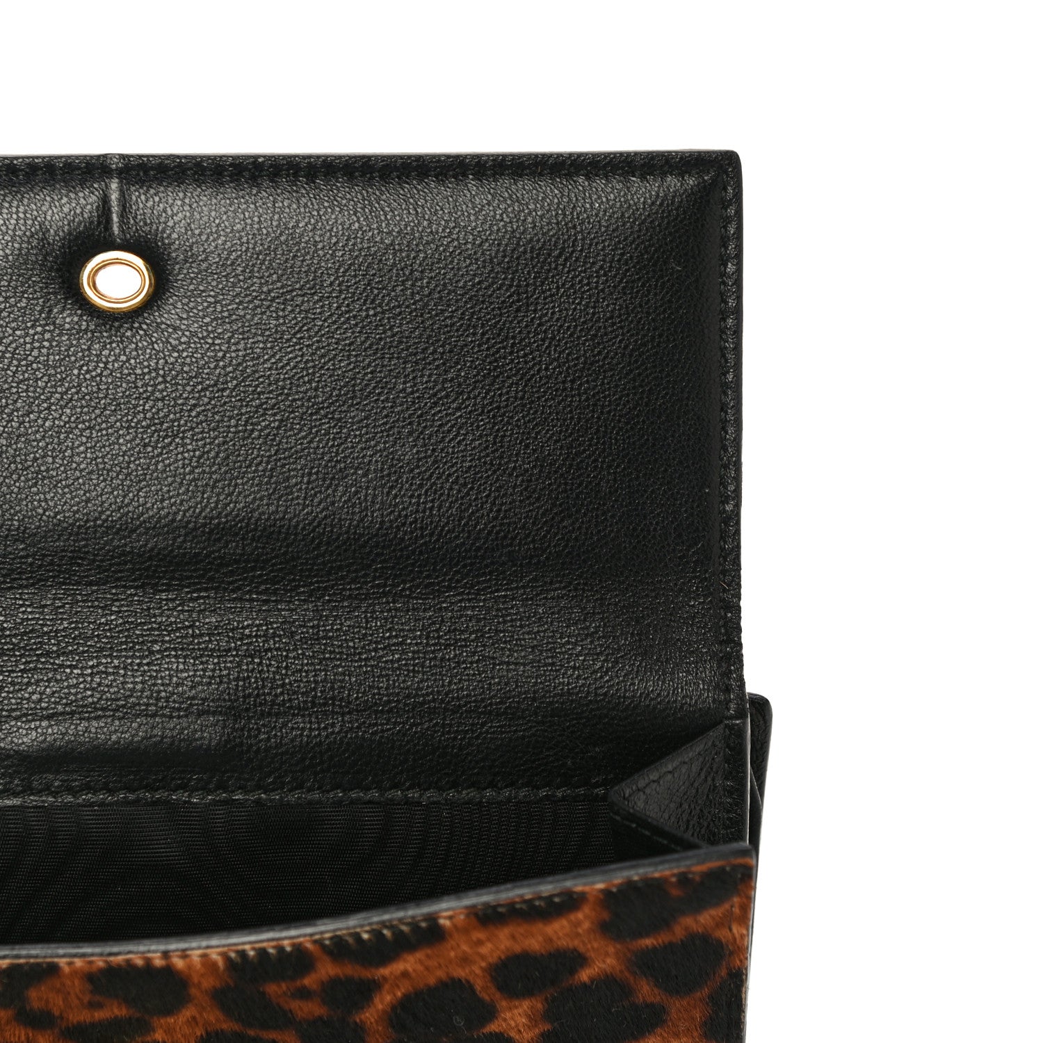 Alexander McQueen Calf Hair Leopard Print Skull Continental Wallet 12 of 20