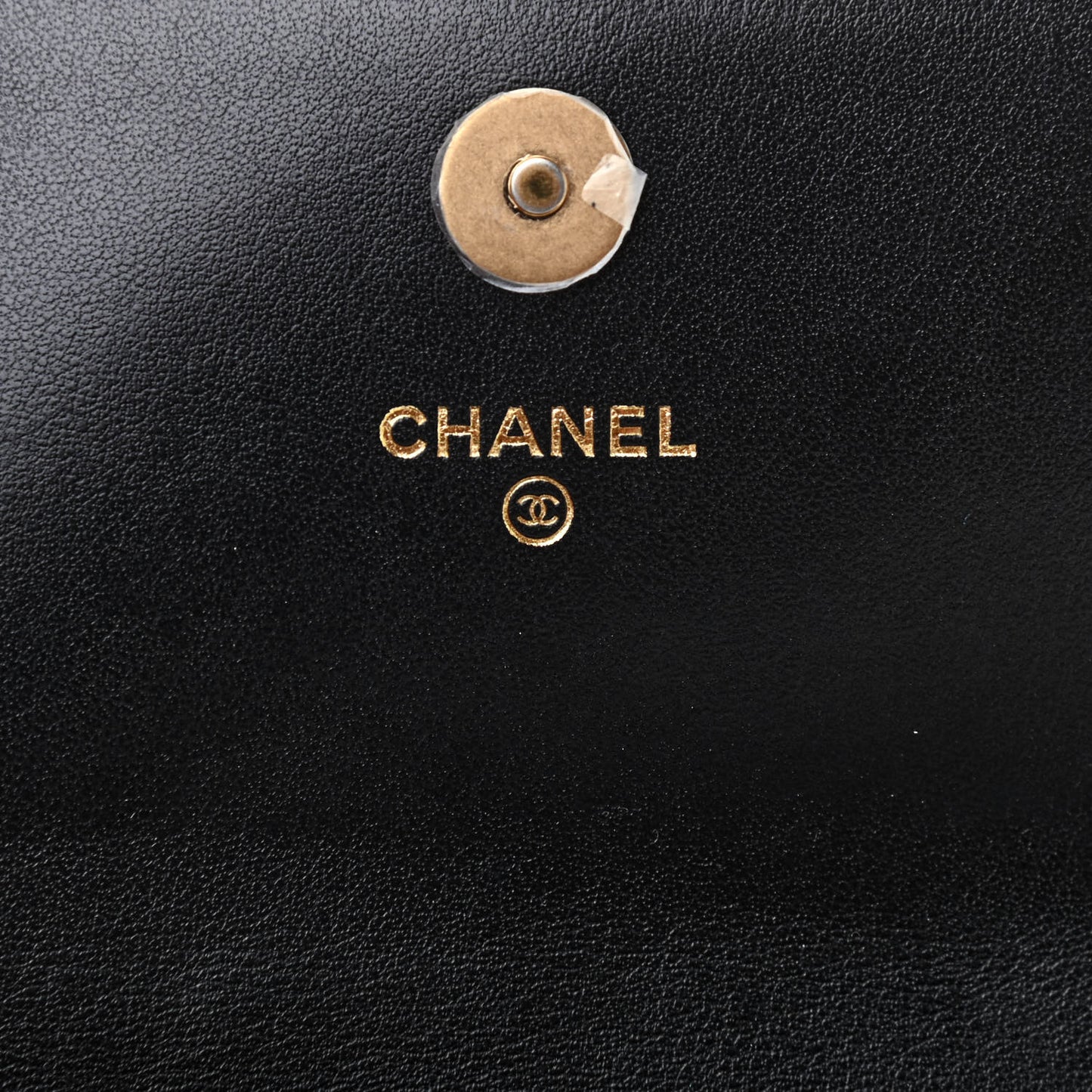 Lambskin Quilted Chanel 19 Flap Clutch Black