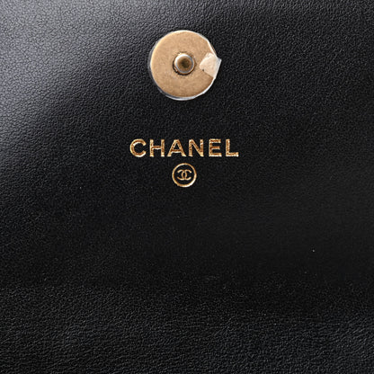 Chanel Lambskin Quilted Chanel 19 Flap Clutch Black 6 of 8
