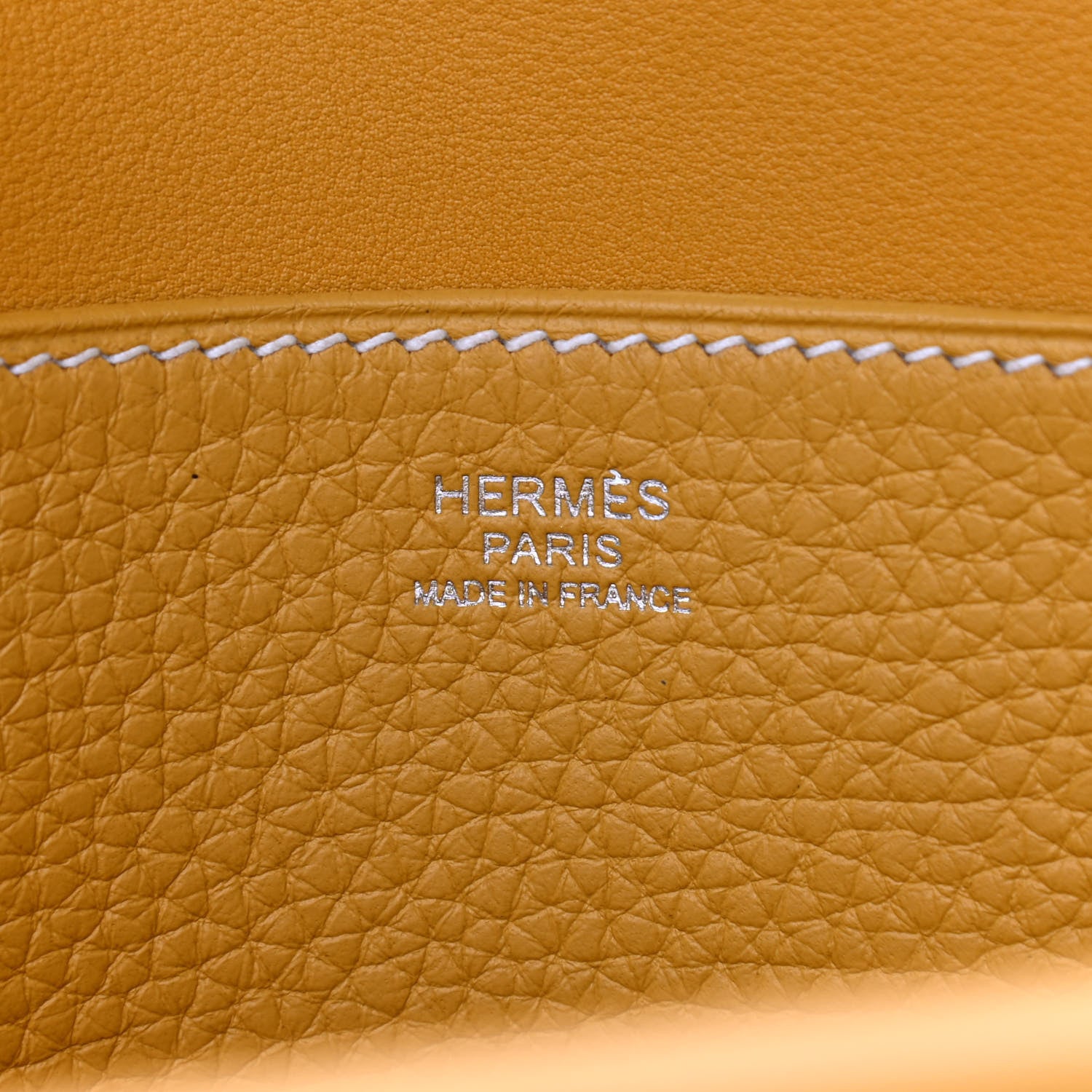 Hermes Taurillon Clemence Halzan 31 Jaune Ambre 7 of 10