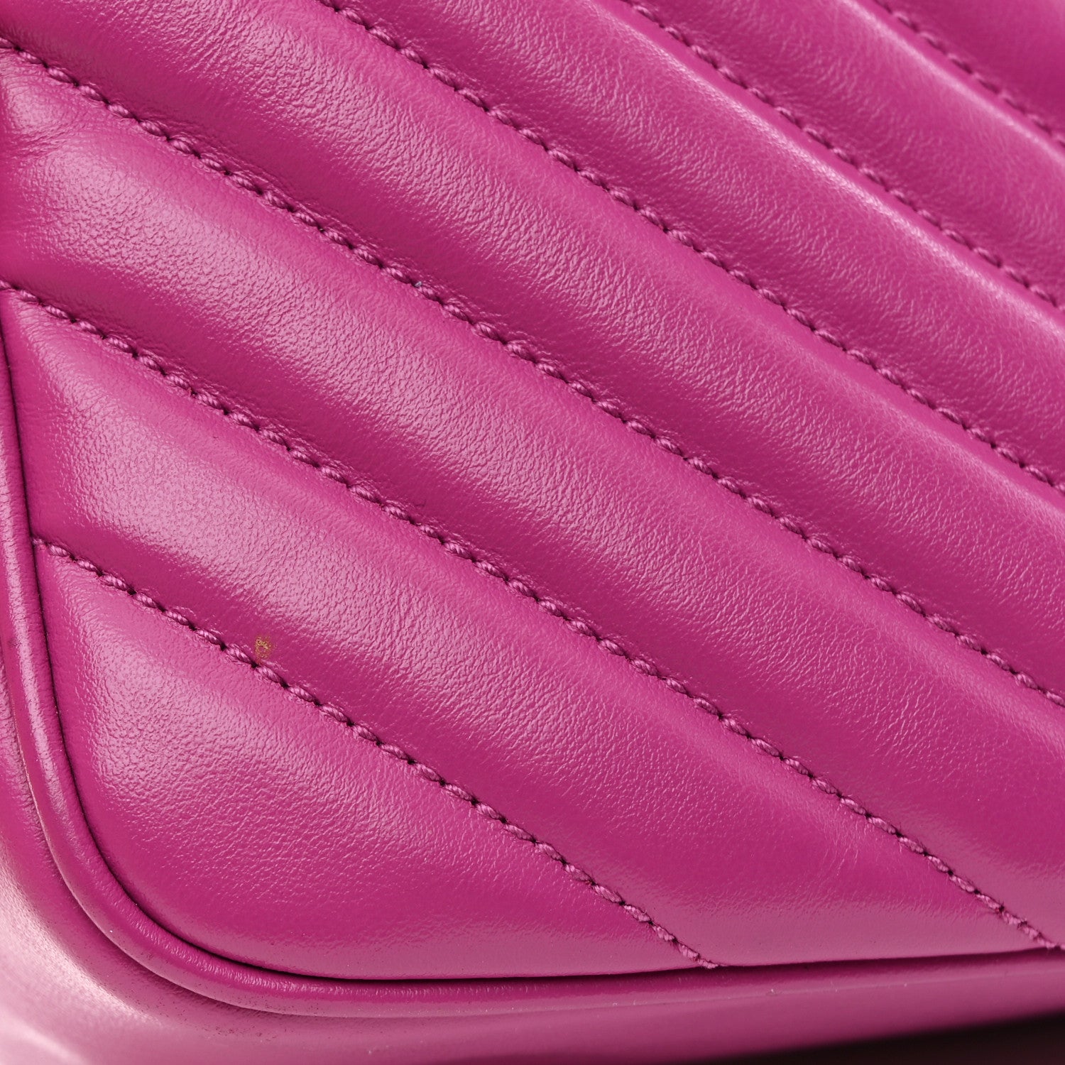 Saint Laurent Calfskin Matelasse Monogram Lou Camera Bag Electric Fuchsia 11 of 13