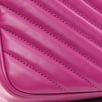 Saint Laurent Calfskin Matelasse Monogram Lou Camera Bag Electric Fuchsia 11 of 13