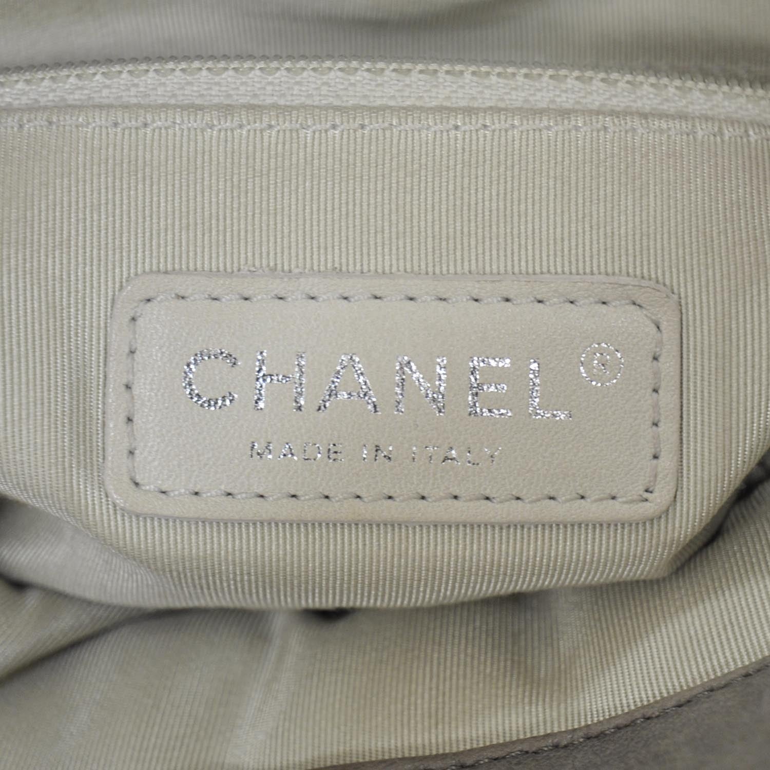 Chanel Washed Lambskin Chain Around Hobo Taupe 7 of 10