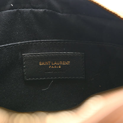 Saint Laurent Suede Matelasse Monogram Lou Camera Bag Cinnamon 6 of 11