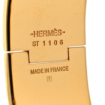 Hermes Enamel Wide Clic Clac H Bracelet PM White 4 of 6
