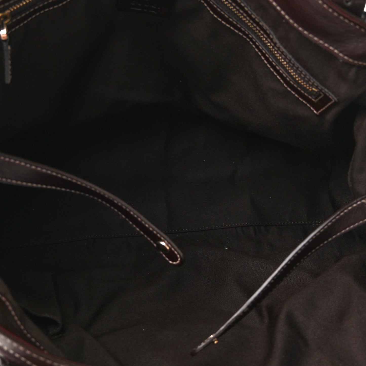 Calfskin Medium Britt Tote Dark Brown