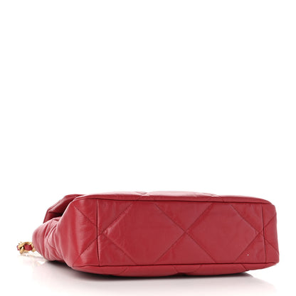 Chanel Goatskin Quilted Large Chanel 19 Flap Red 4 of 11
