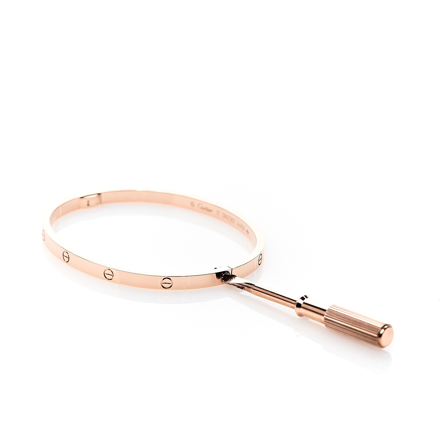Cartier 18K Pink Gold Small LOVE Bracelet 17 3 of 5