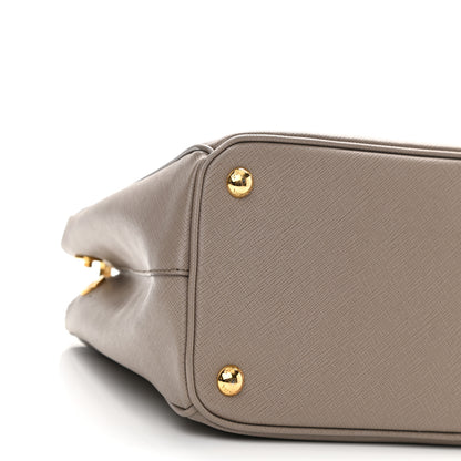 Prada Saffiano Small Galleria Double Zip Tote Argilla 8 of 11