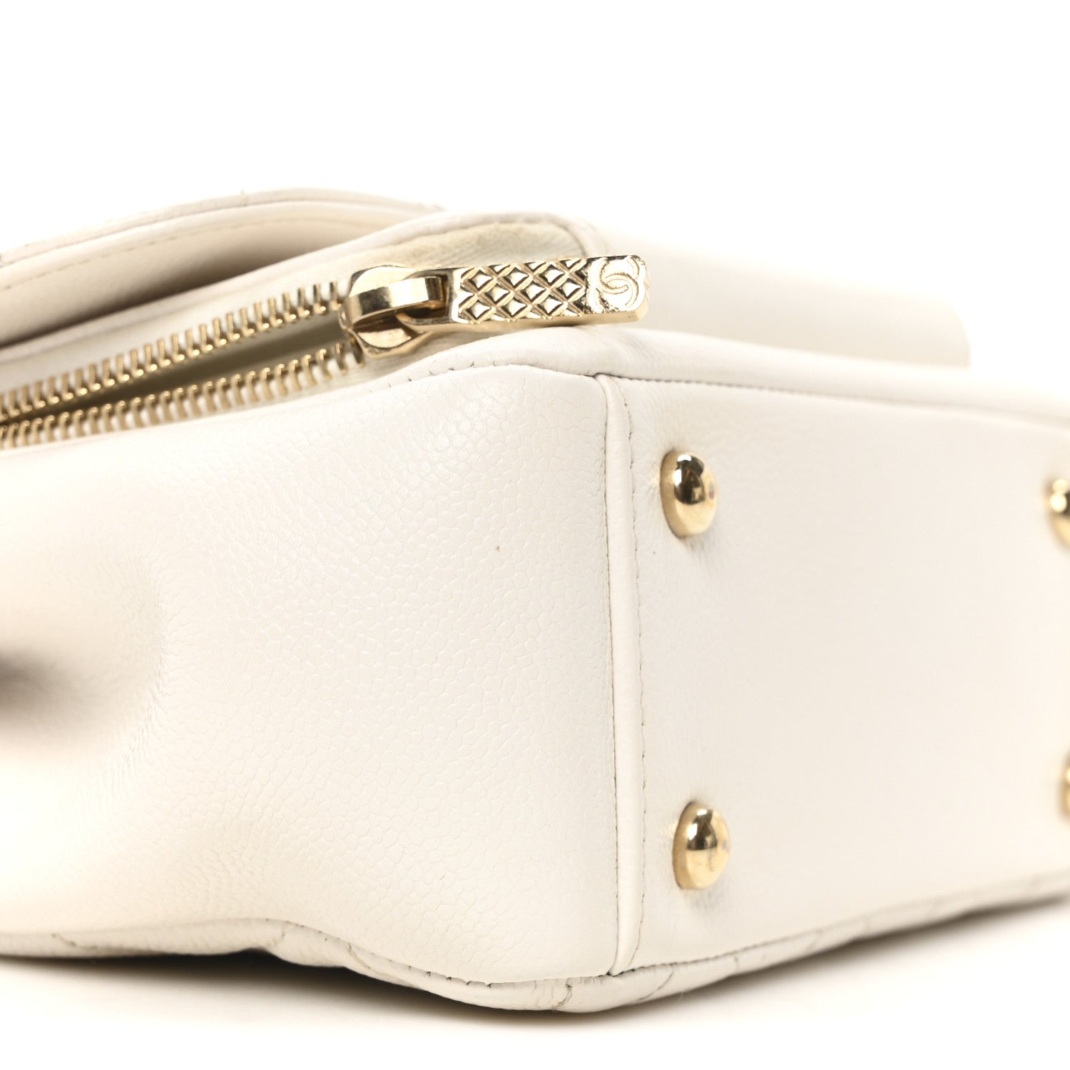 Chanel Caviar Quilted Small Business Affinity Flap White 9 of 10