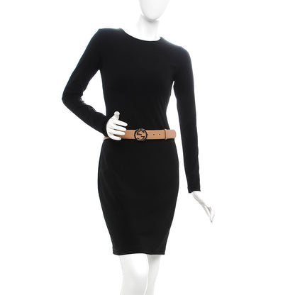 Gucci Calfskin Interlocking G 37mm Belt 85 34 Camelia 2 of 6